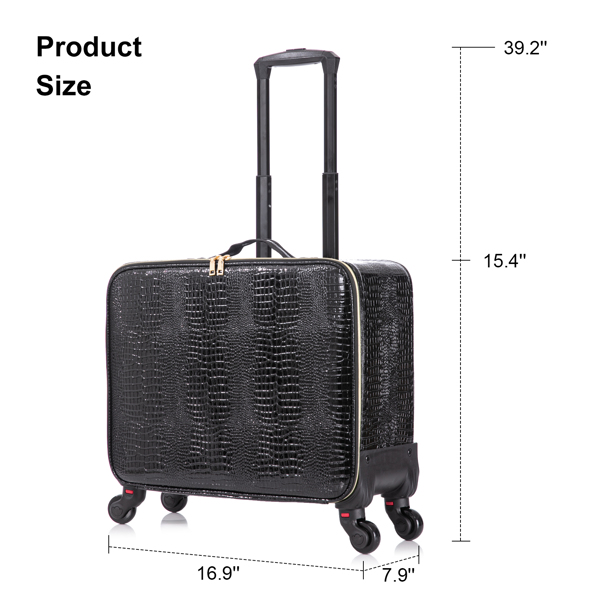 Rolling Makeup Luggage Cosmetic Case Makeup Case Makeup Brush Storage Organizer Rolling with spinner wheels