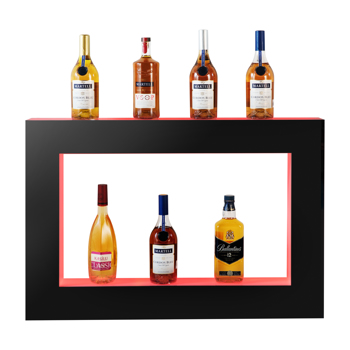 35\\"LED Light Liquor Bottle Display Shelf Home Commercial Bar