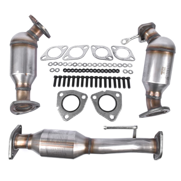 3Pcs Catalytic Converter Set 16547 16548 16574 For Buick Enclave Chevy Traverse GMC Acadia Saturn Outlook 3.6L 6 Cylinder 2007-2017