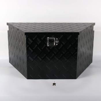 MT018044  Tool Box   Black, with flip steps, size 36\\"*19\\"*17.5\\", five patterns, all black G-shaped locks, built-in 1 air lever, T-shaped cardboard box, aluminum plate 1.5mm