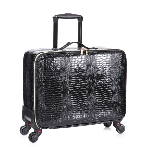 Rolling Makeup Luggage Cosmetic Case Makeup Case Makeup Brush Storage Organizer Rolling with spinner wheels