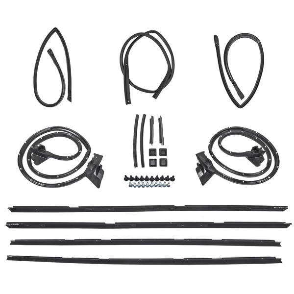 17Pcs Door Tailgate Weatherstripping Seal Kit For Chevy El Camino GMC Caballero 1978-1987 2135478