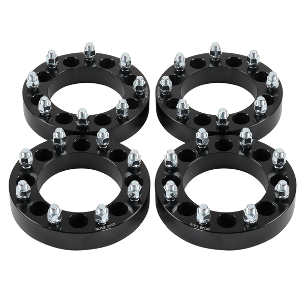 (4) 1.5" 8x6.5 to 8x180 Wheel Spacers Adapters Fits Chevy Silverado Sierra 2500