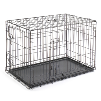 36\\" Pet Kennel Cat Dog Folding Steel Crate Animal Playpen Wire Metal