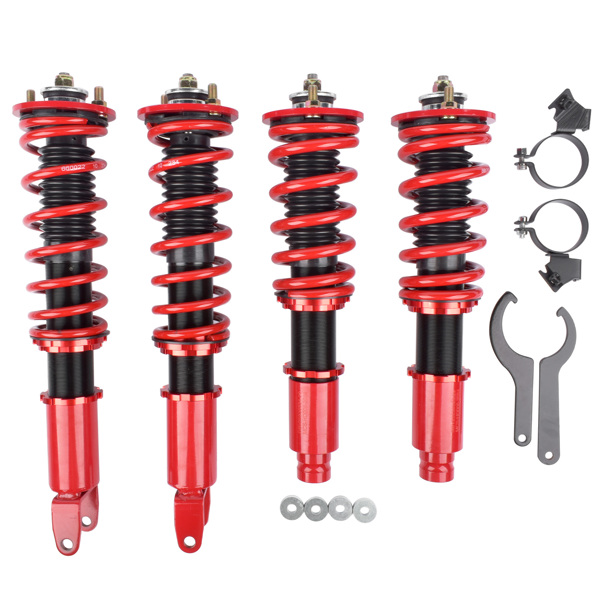4* Coilover Spring & Shock Assembly Front Rear for Acura Integra 1990-1993, Honda Civic / CRX 1988-1991