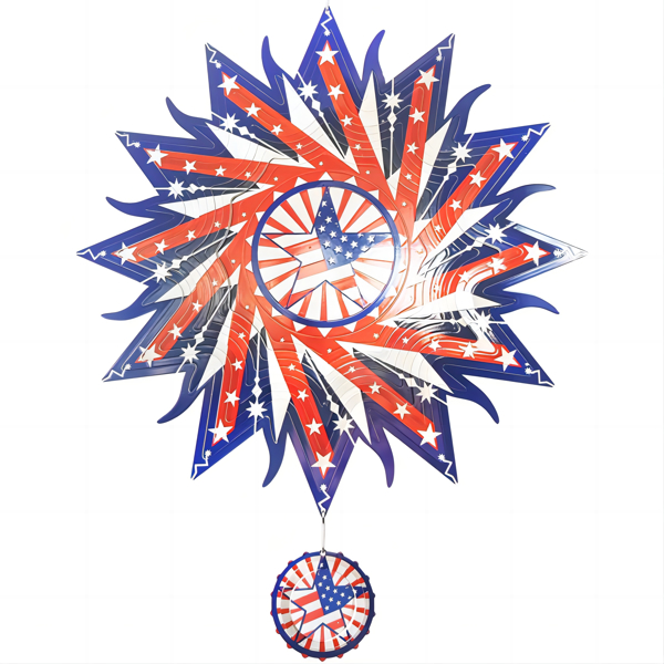 Patriotic Wind Spinner,holiday gifts,outdoor decoration