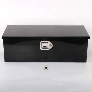 MT018052  Tool Box   Black, size 30\\"*13\\"*10\\", single lock, double chain, aluminum plate, thickness 1.5mm