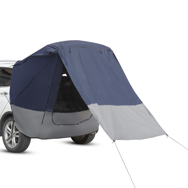 140*180*167cm Silver Tape Hardcore SUV Rear Tent Camping Tent Navy Blue Dark Gray