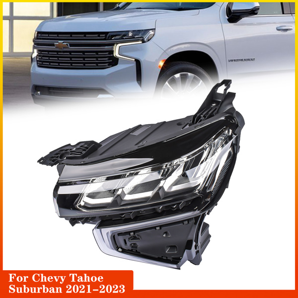 Full LED Headlight Assembly Left Driver Side For Chevrolet Tahoe Suburban 2021-2023 84934279 85123919