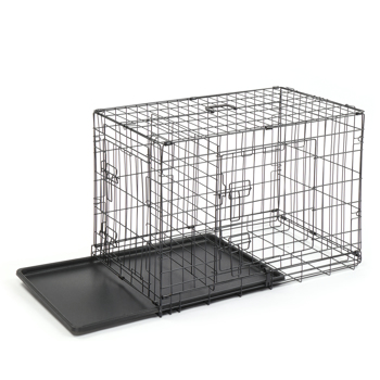 30\\" Pet Kennel Cat Dog Folding Steel Crate Animal Playpen Wire Metal