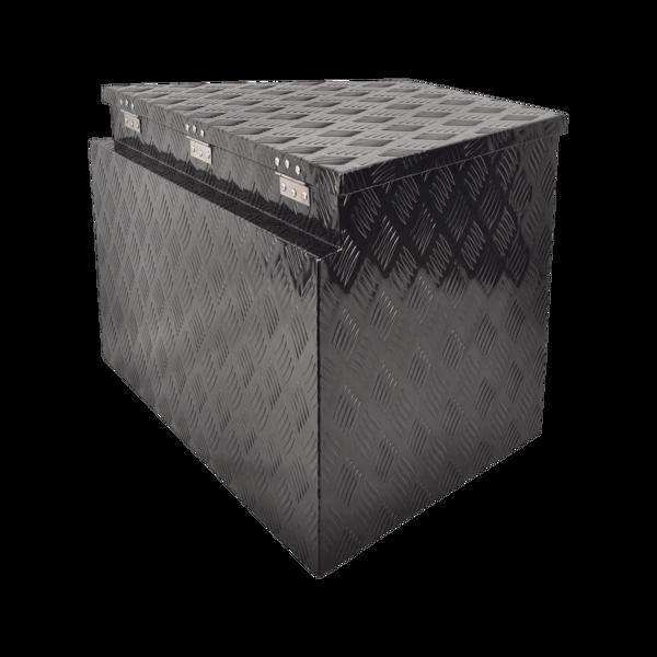 Aluminum Tool Box Black, foot 33"* 19"* 18",pattern 5,single lock,single springMT018033（禁售temu&亚马逊）(不支持无理由退货)