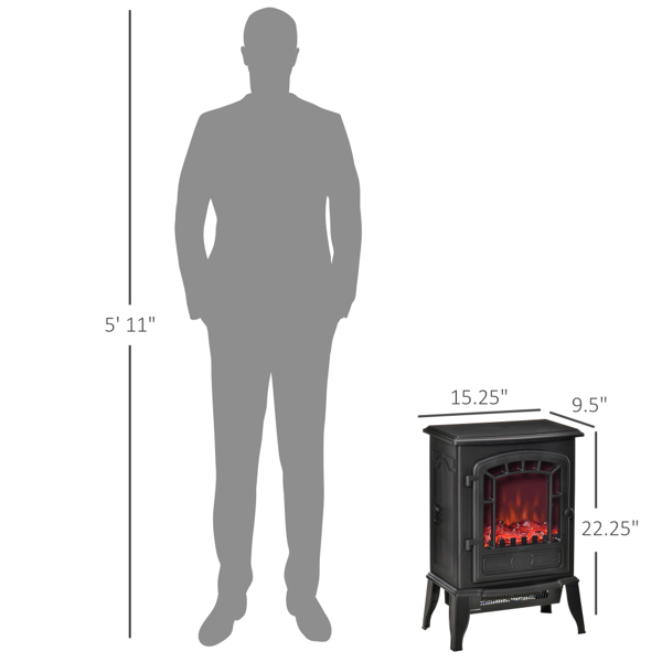 750W / 1500W 22"  Electric Fireplace (Swiship-Ship)（Prohibited by WalMart）