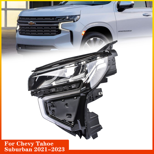 Full LED Headlight Assembly Left Driver Side For Chevrolet Tahoe Suburban 2021-2023 84934279 85123919