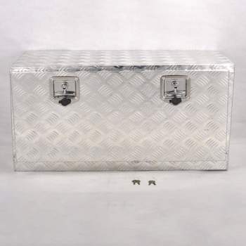 MT018025 Aluminum  Tool Box   Silver, size 36”* 17”* 18”, pattern 5, double lock, double chain