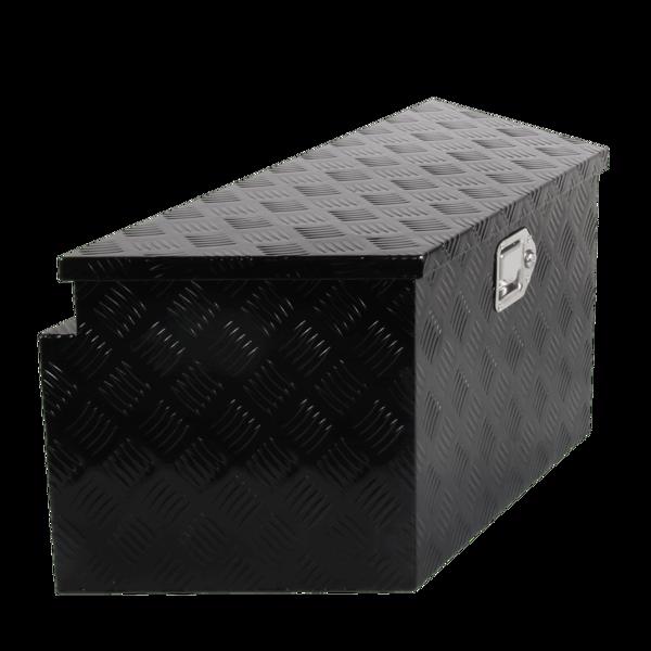 Tool Box Black, with flip steps, size 34"*14.5"*15",five patterns,all black G-shaped locks, built-in 1 air lever, T-shaped cardboard box, aluminum plate 1.5mmMT018043（Temu & Amazon prohibits sales）(No