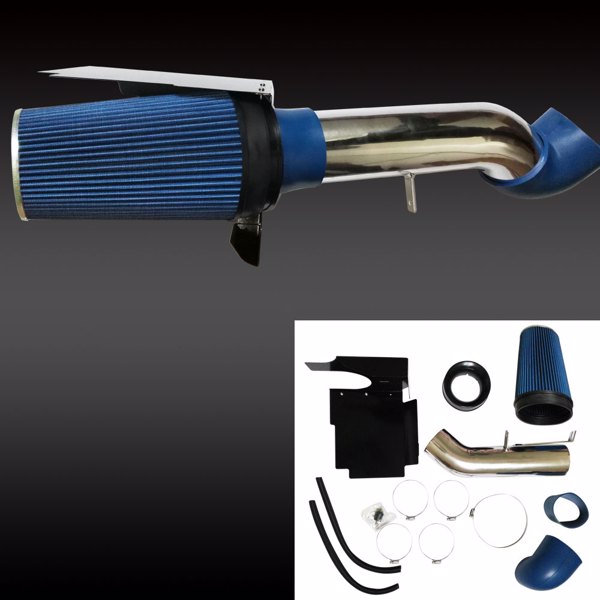 BX-CAIK-02 Cold Air Intake Kit for GMC/Chevy 4.8L/5.3L/6.0L V8 Blue