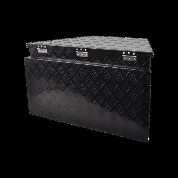 Aluminum Tool Box Black, foot 33"* 19"* 18",pattern 5,single lock,single springMT018033（禁售temu&亚马逊）(不支持无理由退货)