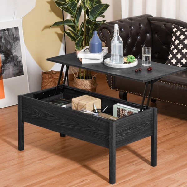 Top Coffee Table-Black (Swiship-Ship)（Prohibited by WalMart）