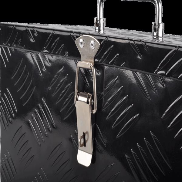 Aluminum Tool Box Black,size16"*7.5"*10",pattern5,single lock,single springMT018008（Temu & Amazon prohibits sales）(No support for returns without reason)