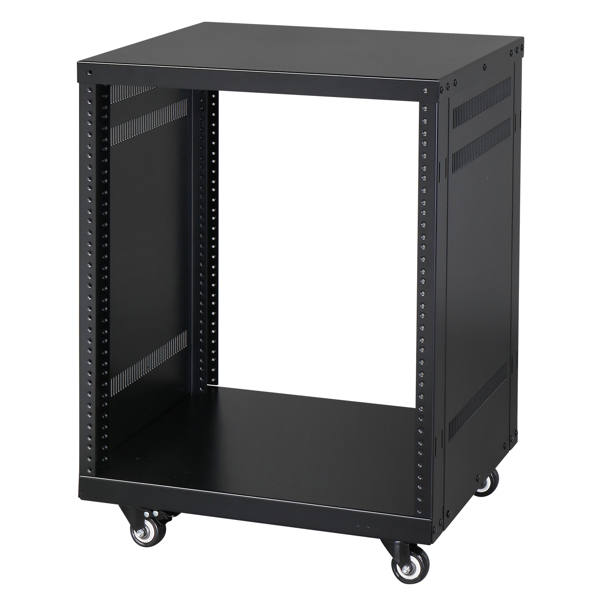 【Do Not Sell on Amazon】19" 12U Component Rack Cabinet DJ Equipment Cabinet for Audio Video Musical & IT Equipment Mounting Black