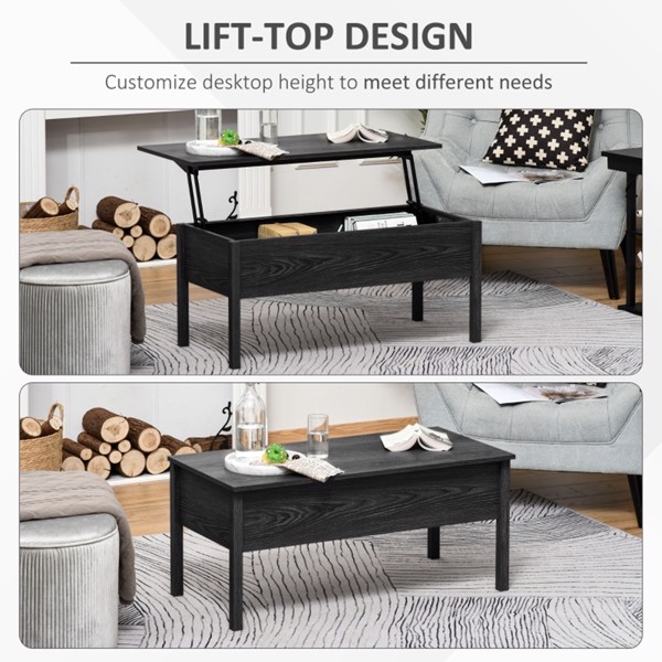 Top Coffee Table-Black ( Amazon Shipping)（Prohibited by WalMart）