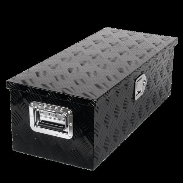 Tool Box Black, size 30"*13"*10", five patterns, single lock, double chain, aluminum plate 1.3mm, with internal partitionMT018053（Temu & Amazon prohibits sales）(No support for returns without reason)