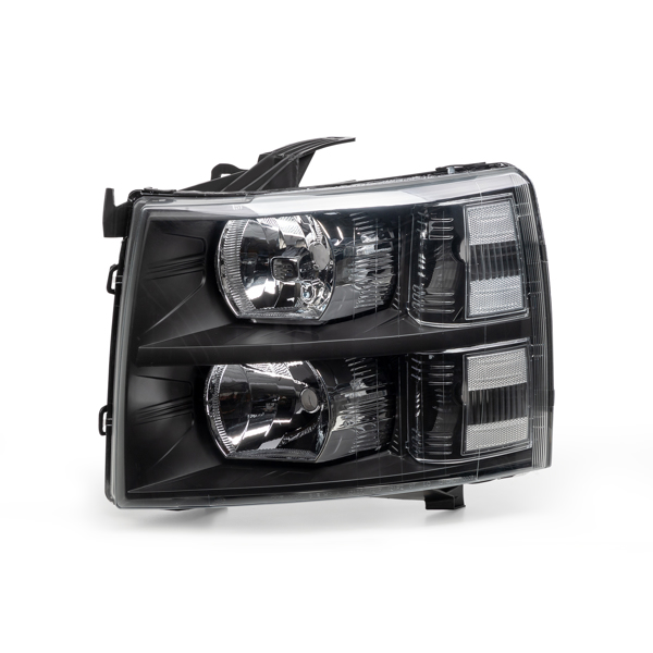 Headlights For 2007-2013 Chevy Silverado 1500 2500HD 3500HD Clear Projector