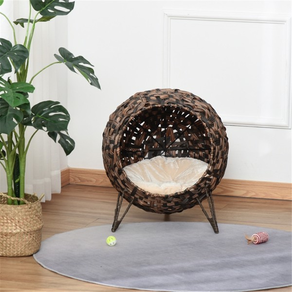Cat Bed/Cat House -Brown (Swiship-Ship)（Prohibited by WalMart）