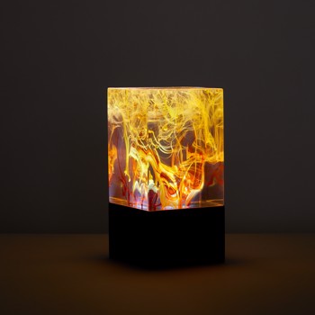 Resin table decor-Fire,Table lamp,gifts