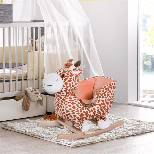 Baby Rocking Hors-Sound Brown (Swiship-Ship)（Prohibited by WalMart）