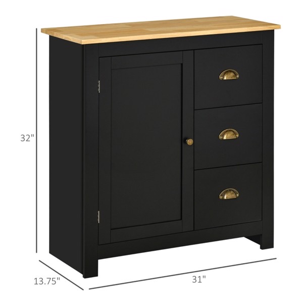 Kitchen Cabinet-black ( Amazon Shipping)（Prohibited by WalMart）