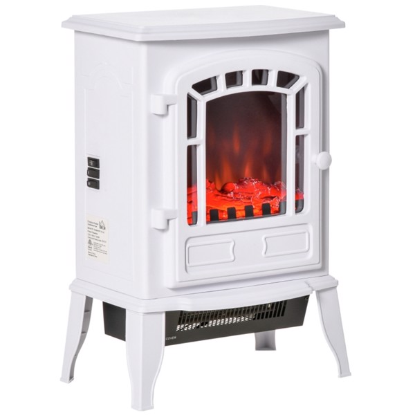 750W / 1500W 22"  Electric Fireplace,White (Swiship-Ship)（Prohibited by WalMart）