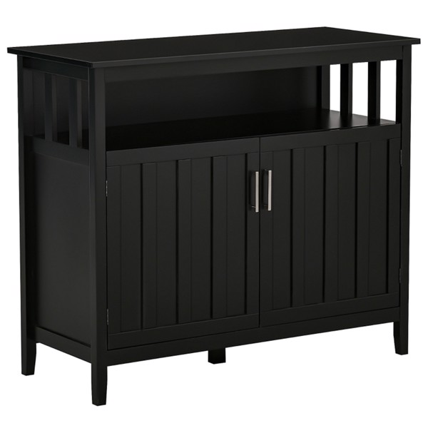 Kitchen Cabinet-BLACK (Swiship-Ship)（Prohibited by WalMart）