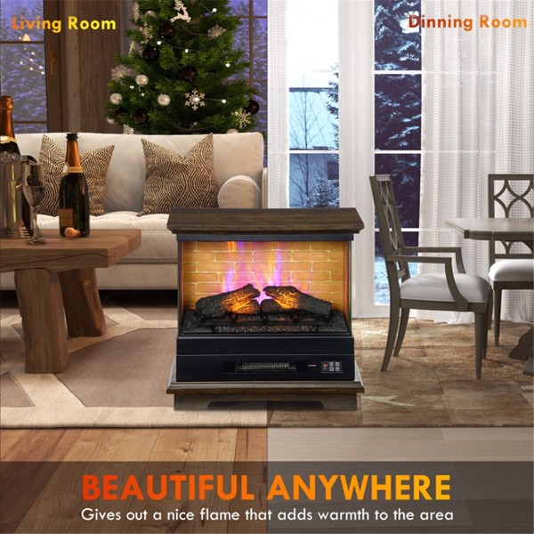 1400W 26" Electric Fireplace (Swiship-Ship)（Prohibited by WalMart）