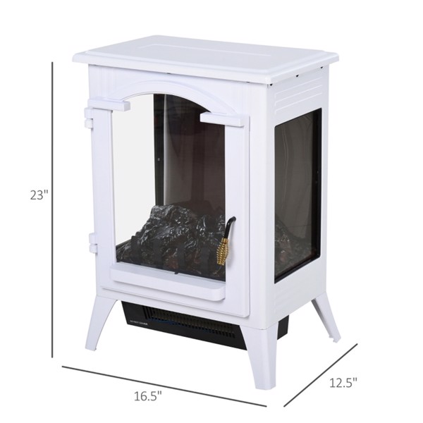 750W / 1500W 23"  Electric Fireplace-White ( Amazon Shipping)（Prohibited by WalMart）