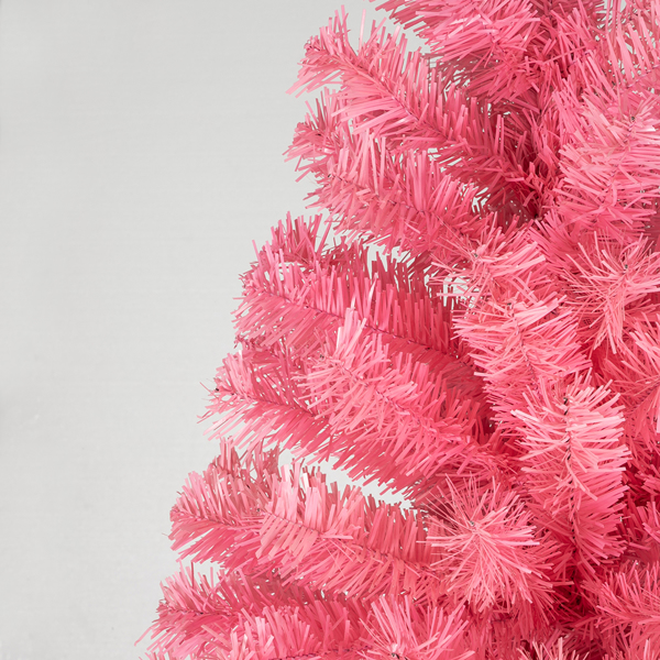 6ft PVC Pink Christmas Tree 1600 Branches--Substitution code:	97822348