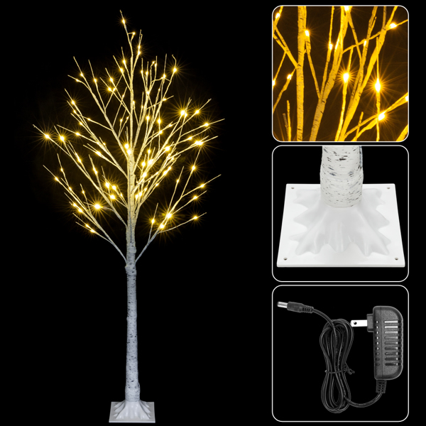 5FT Snowflake Christmas Tree with 72 LED Lamp--Substitution code:04581212