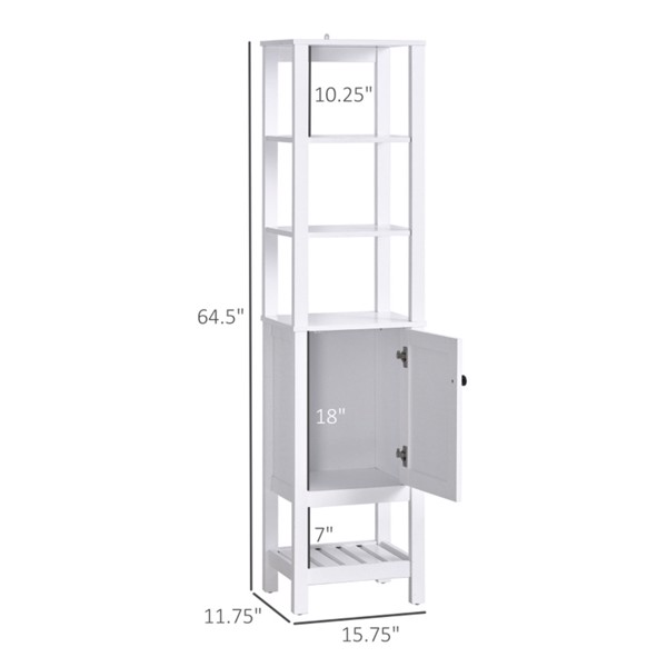 Bathroom Storage Cabinet-White (Swiship-Ship)（Prohibited by WalMart）