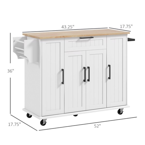 Kitchen Cart/Storage cabinet (Swiship-Ship)（Prohibited by WalMart）