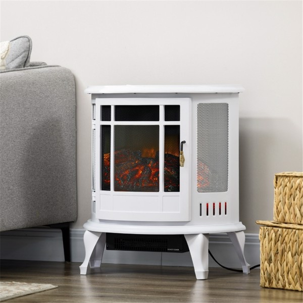 1500W 22"  Electric Fireplace,White (Swiship-Ship)（Prohibited by WalMart）