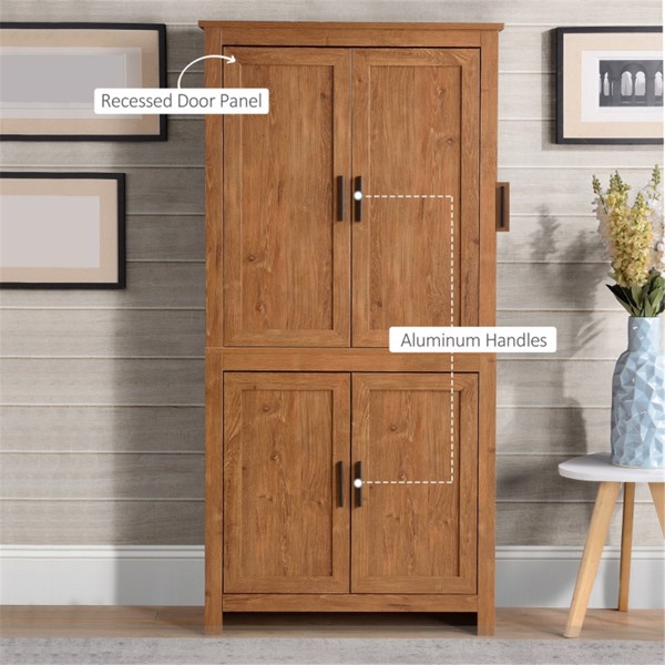 Storage Cabinet-Oak (Swiship-Ship)（Prohibited by WalMart）