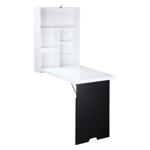 Wall Mounted Foldable Desk-White (Swiship-Ship)（Prohibited by WalMart）