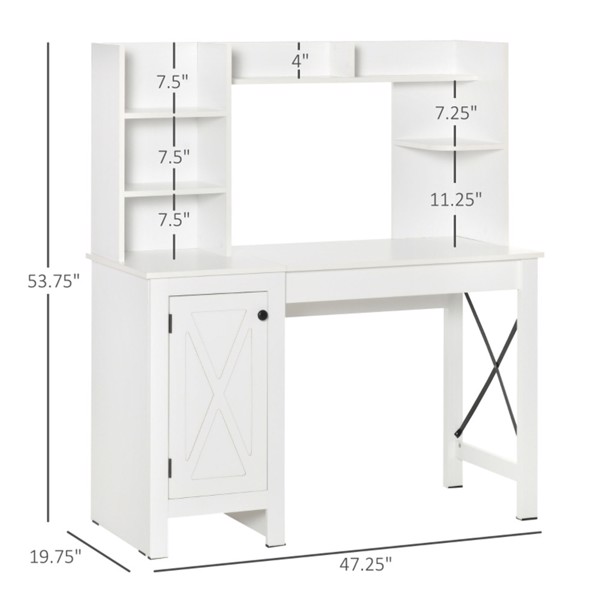 Computer Desk-White (Swiship-Ship)（Prohibited by WalMart）