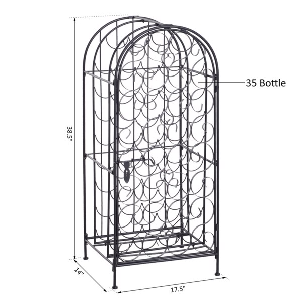 Wine Rack Cabinet (Swiship-Ship)（Prohibited by WalMart）