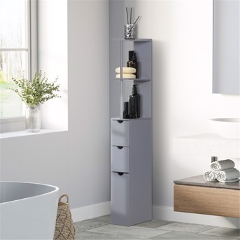 Bathroom Storage Cabinet-Grey