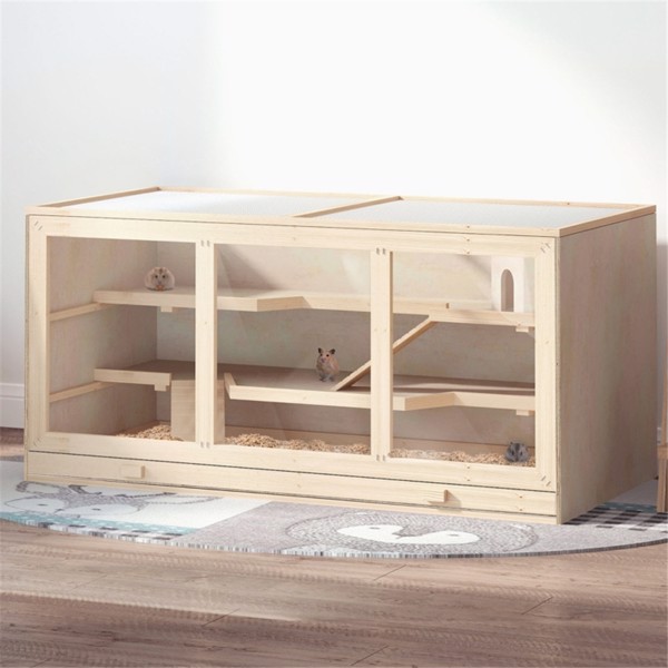 Wooden Hamster Cage (Swiship-Ship)（Prohibited by WalMart）