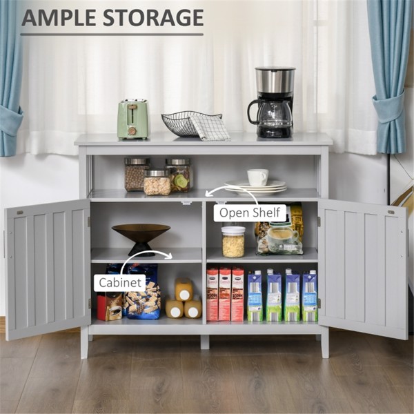 Kitchen Cabinet-Gray (Swiship-Ship)（Prohibited by WalMart）