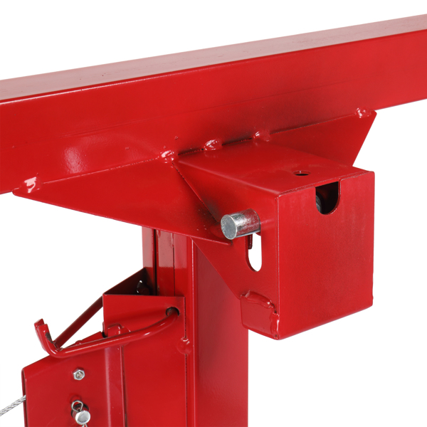 16FT Drywall Lifter Panel Hoist Dry Wall Rolling Caster Lifter Construction Tool 150LB Heavy Duty Sheetrock Hoist Holder Red 