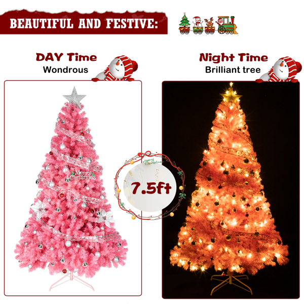 7.5ft 2500 Branches PVC Christmas Tree