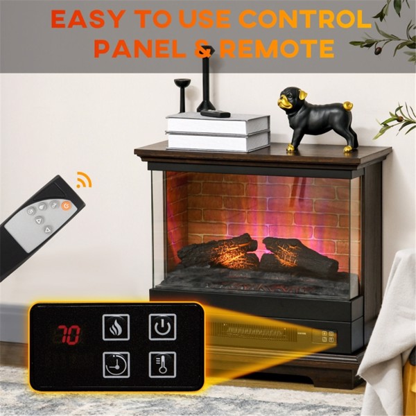 1400W 26" Electric Fireplace (Swiship-Ship)（Prohibited by WalMart）